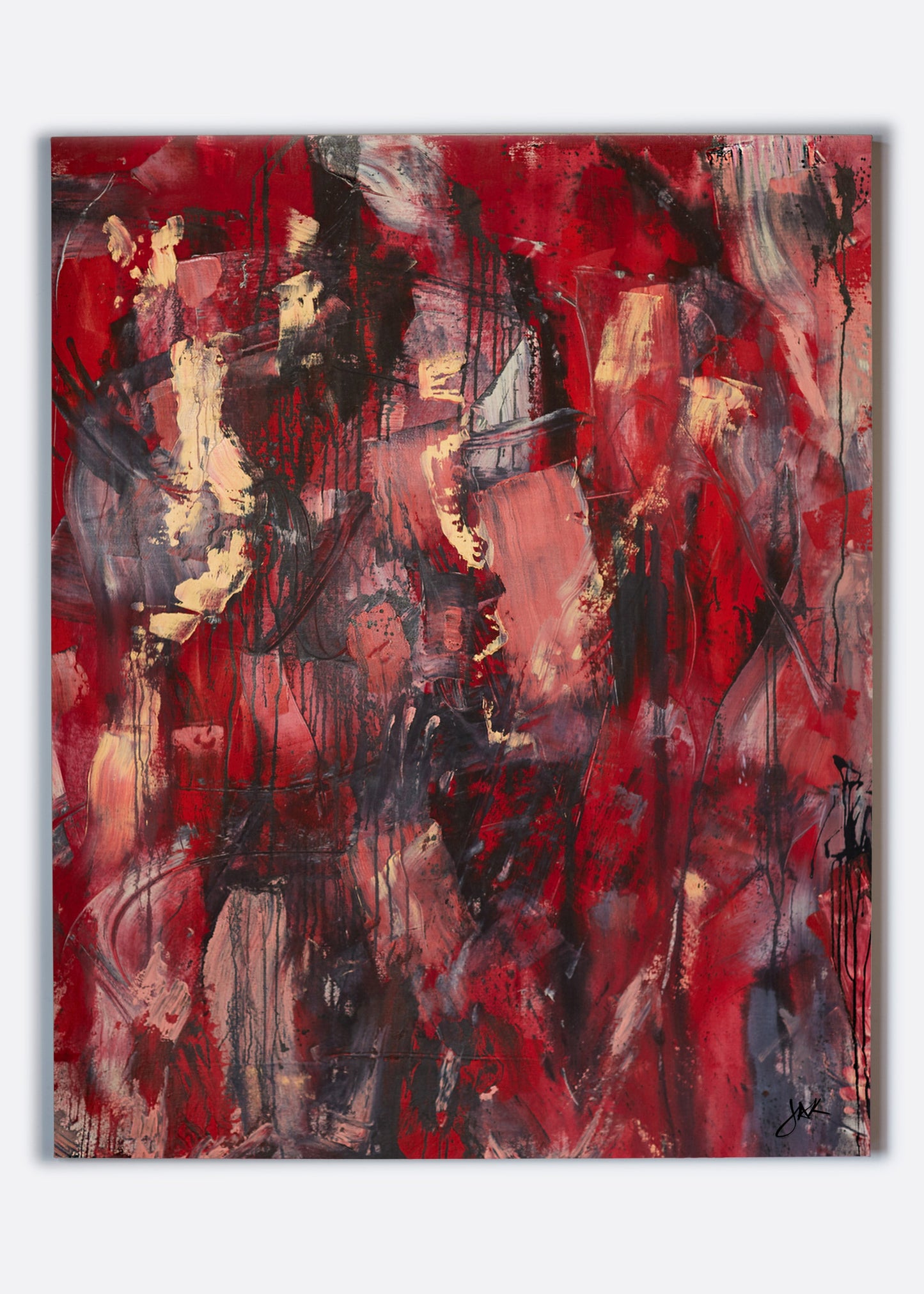 red day.  48" x 60".